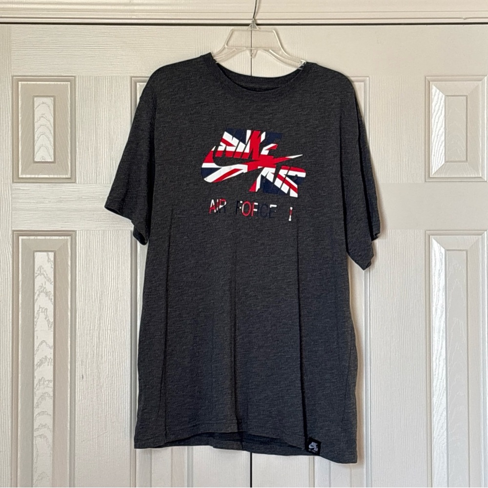 Nike Air Force I UK Union Jack Flag Logo Tee